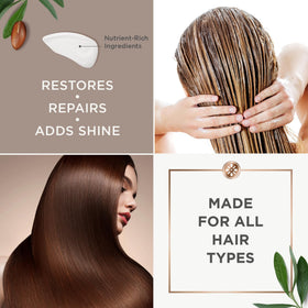 Argan Magic label detail highlighting argan oil and paraben-free benefits