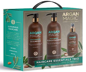 Argan Magic lifestyle bathroom display conveying daily routine convenience