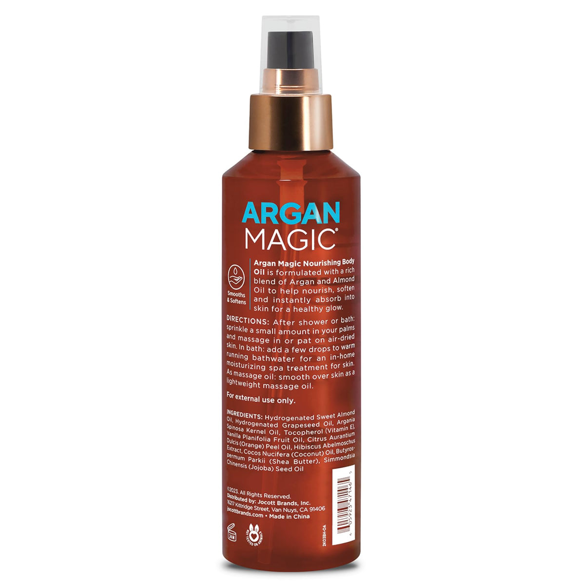 Argan Magic oil pour close-up highlighting silky lightweight texture and absorption