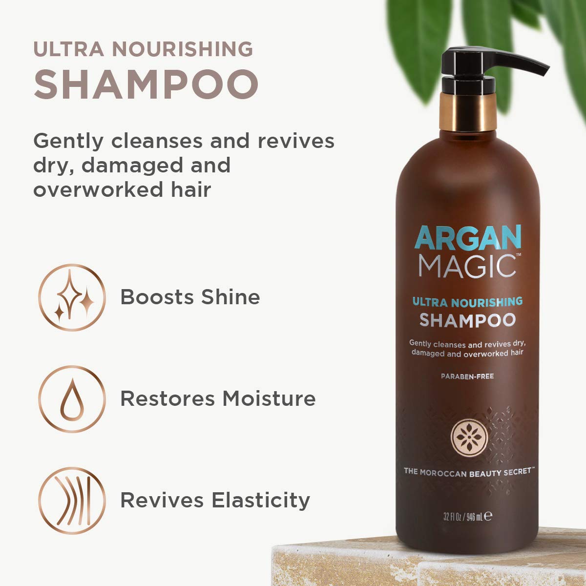 Argan Magic shampoo lather texture close-up demonstrating gentle foam
