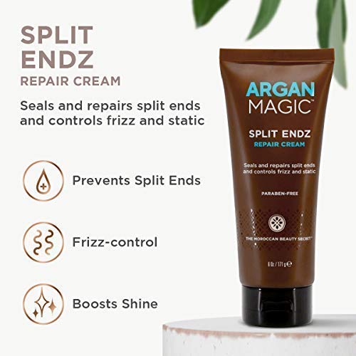Argan Magic cream texture close-up, highlights lightweight smoothing formula benefit