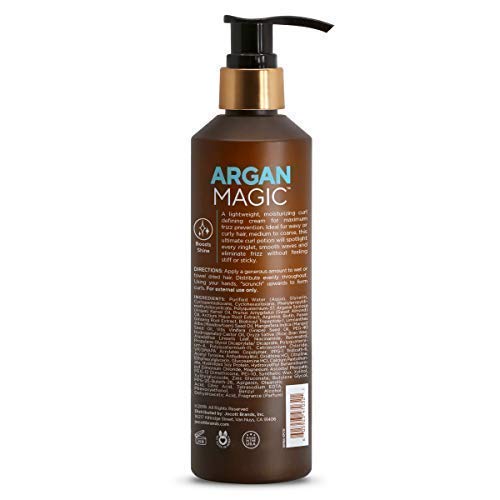Argan Magic cream texture close-up highlighting smooth consistency for easy styling