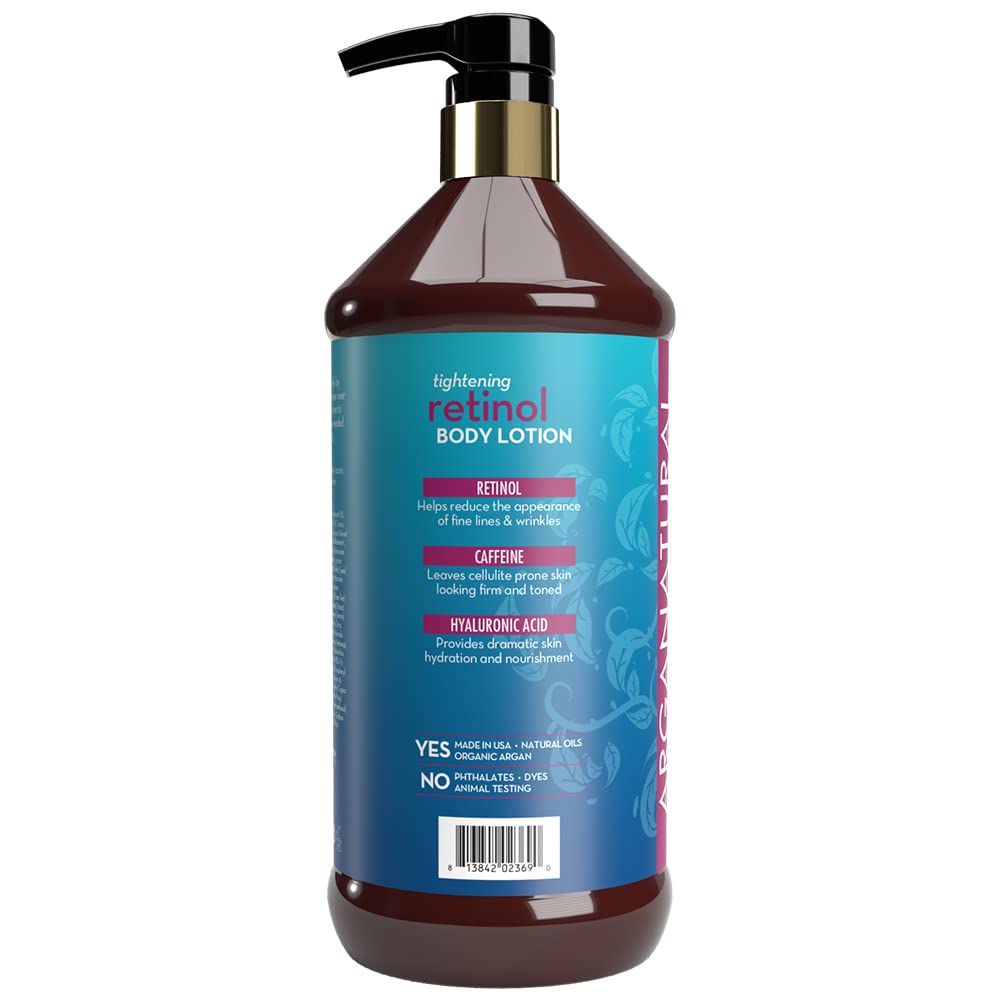 Arganatural application on arm showing smoothing effect and improved skin feel