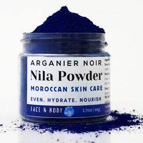 Arganier Noir front packaging shows 48g jar and label, highlighting authenticity benefit