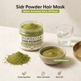 Argaviva Sidr powder texture close-up highlighting fine grind benefit