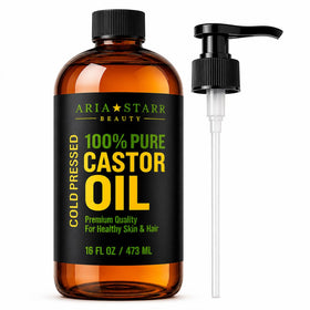 Aria Starr front packaging showing 16 oz bottle and pump for easy dispensing