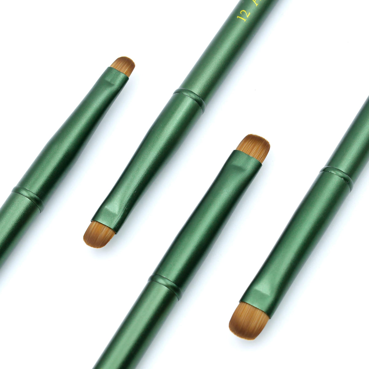 Aridito brushes creating a French tip on a nail to demonstrate accuracy and smooth application