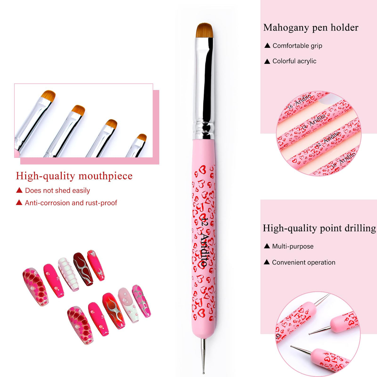Aridito in-use cleanup demo showing polish removal for neater nails