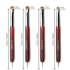 Aridito brushes cleaning French manicure edges for neater polish results