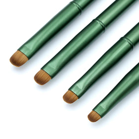 Aridito matte green brush set front view showing four sizes and neat arrangement for easy selection