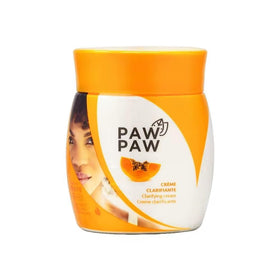 Arikit Paw Paw exfoliant shown in-hand during application to demonstrate clarifying action