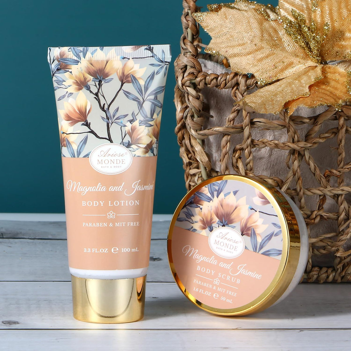 ArioseMonde body scrub texture close-up highlighting exfoliation benefit for smoother skin