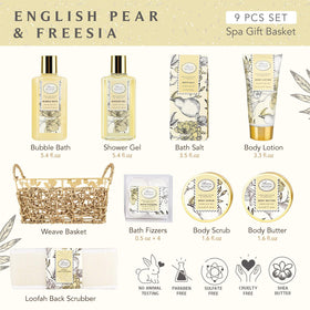 ArioseMonde shower gel and lotion labels visible for scent and usage