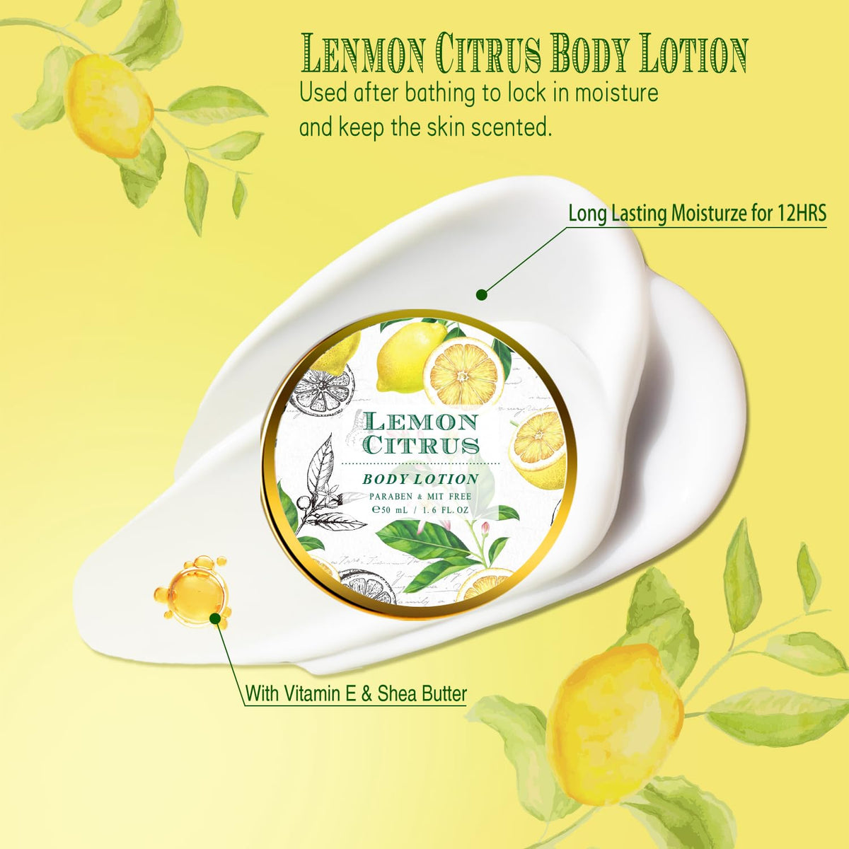 ArioseMonde lotion texture close-up showing creamy consistency and nourishing shea butter
