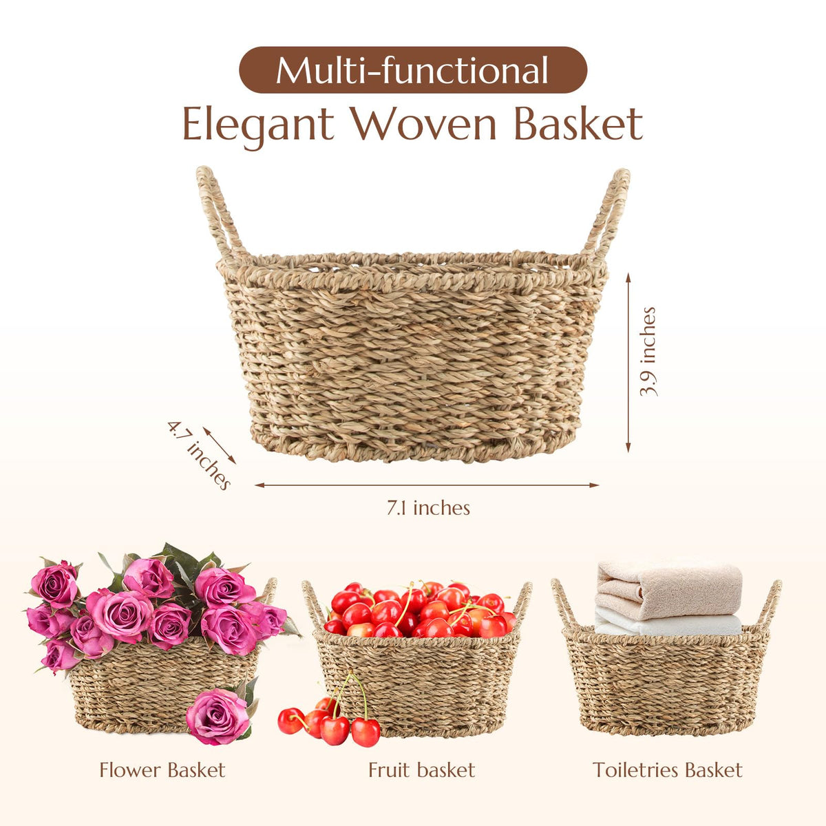 ArioseMonde woven basket with all products arranged for gifting convenience