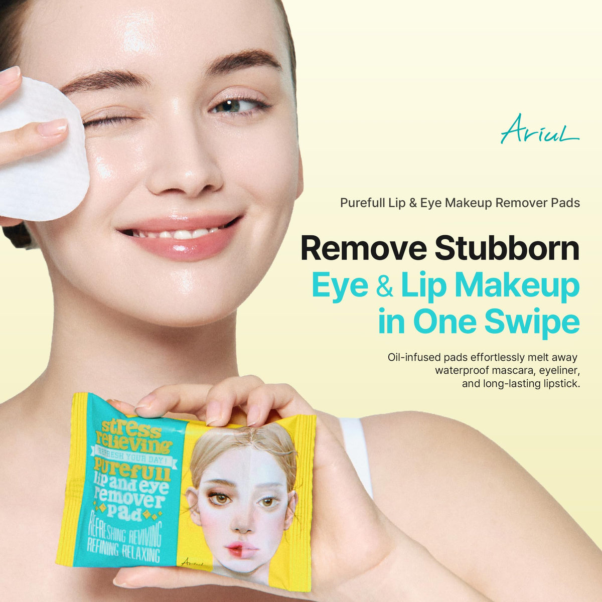 Ariul dual-sided closeup displaying textured and smooth faces for effective removal
