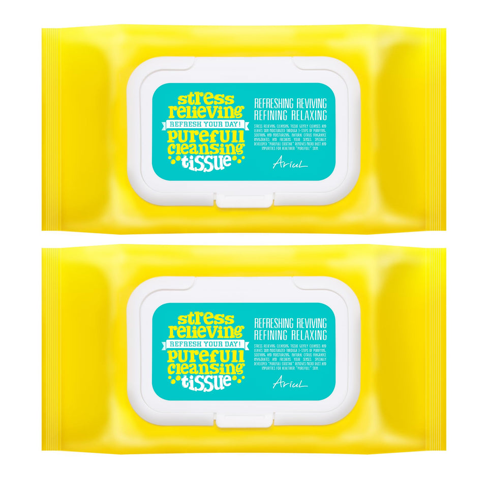 Ariul front packaging showing the twin 80-sheet tubs and product name benefits
