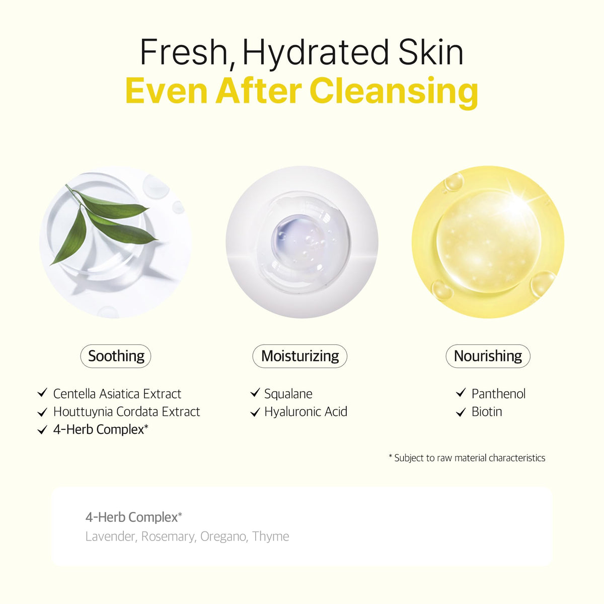 Ariul ingredient label and plant extracts showing botanical soothing benefits