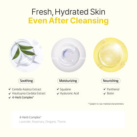 Ariul ingredient label and plant extracts showing botanical soothing benefits