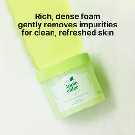 Pad creating soft foam in hand, Ariul foaming action for deeper cleanse