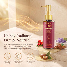 ARIYE on bathroom shelf in lifestyle scene promoting daily regimen