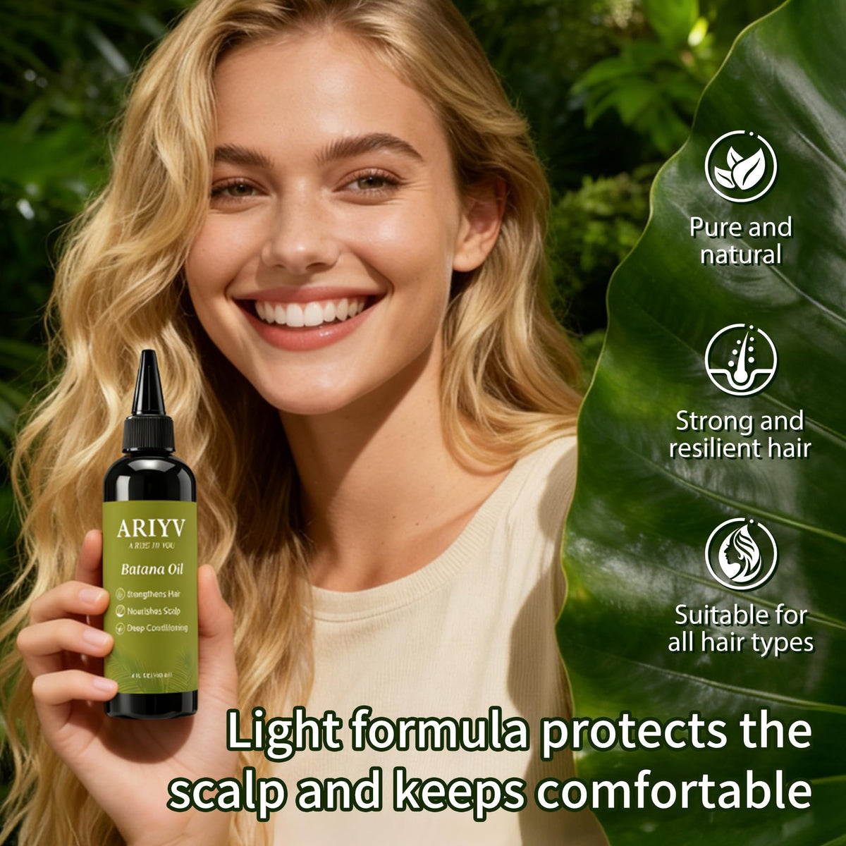 Ariyv label close-up highlighting ingredients and product transparency