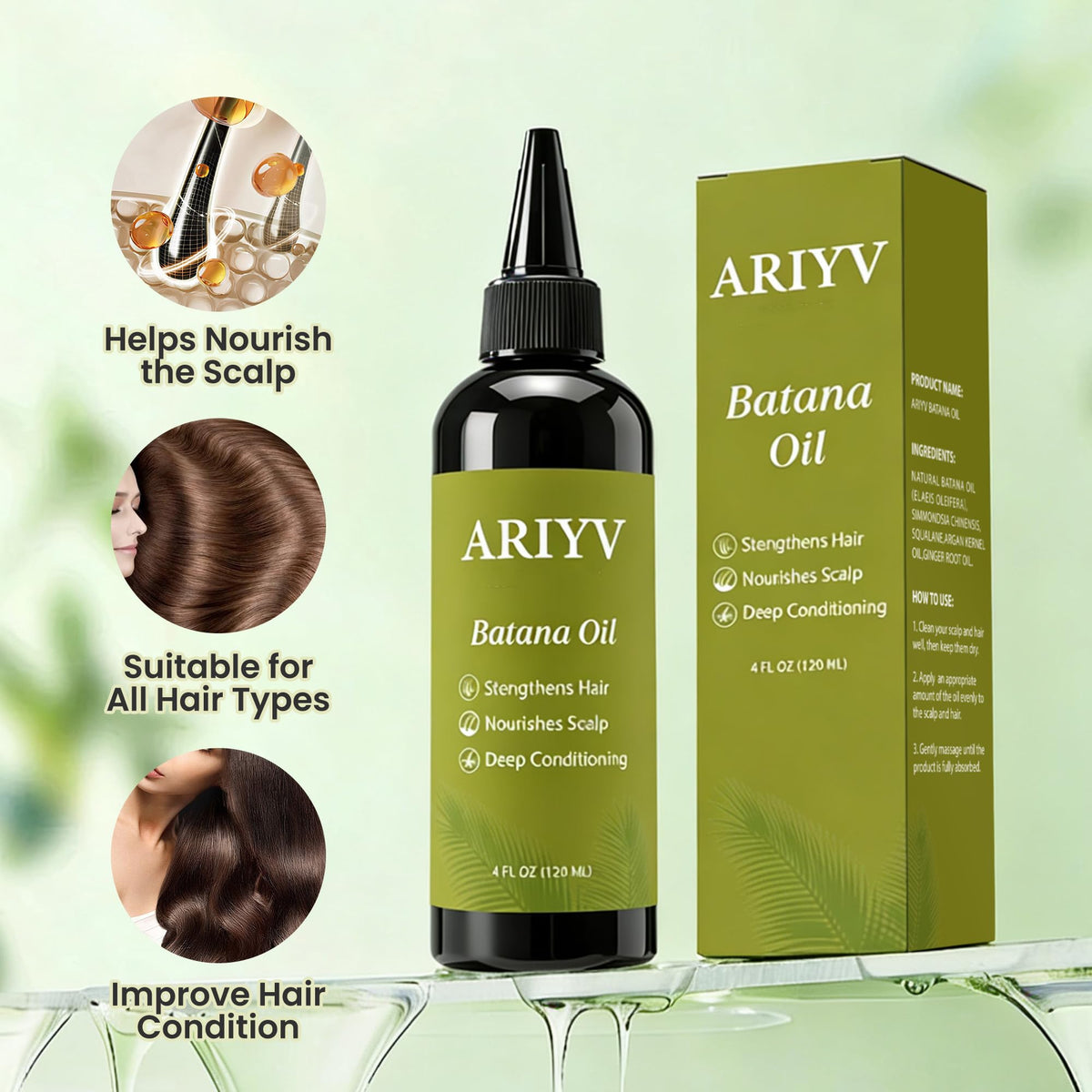Ariyv bottle on bathroom shelf in lifestyle setting for simple routine
