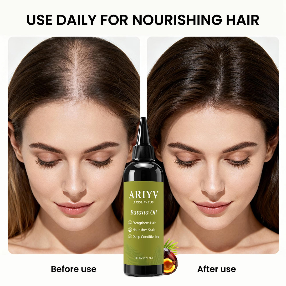Ariyv bottle beside coin showing size and travel-friendly convenience