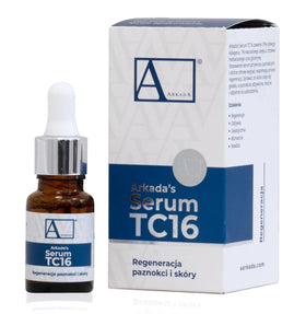 ARKADA front packaging view showing sleek serum bottle and clear branding