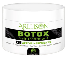 Arllison jar front view showing label and size, clear product identity and benefit