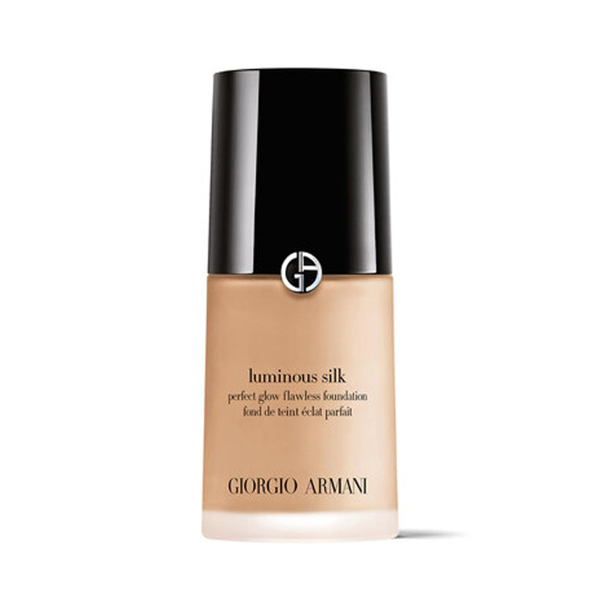 Armani Beauty Luminous Silk front bottle showing packaging and sleek design for effortless application