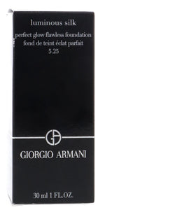 Armani Beauty foundation applied on forearm demonstrating buildable coverage and natural finish