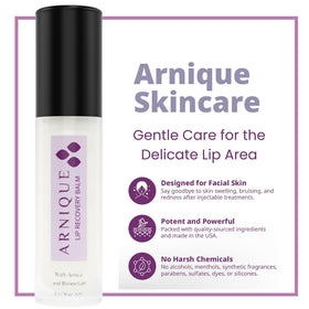 Arnique ingredients display with Arnica Montana and shea butter for nourishing benefits