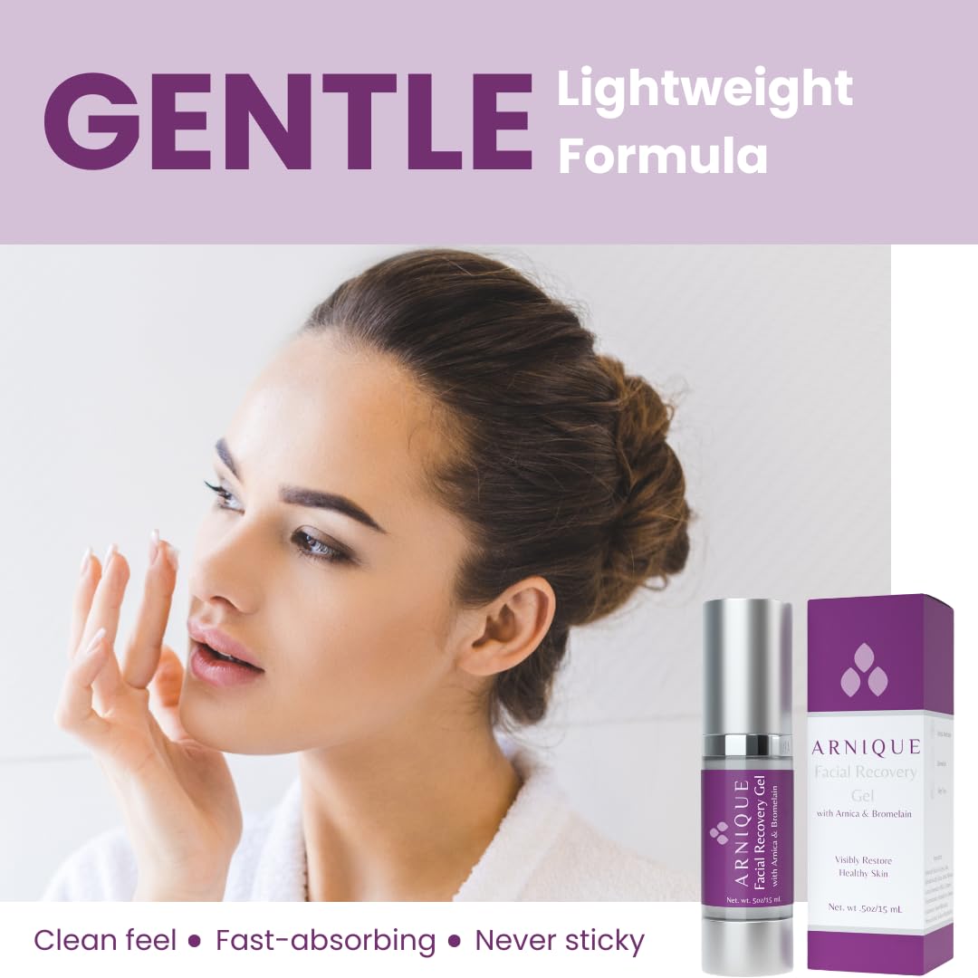Arnique ingredient bottles with arnica and aloe visuals highlighting botanical blend