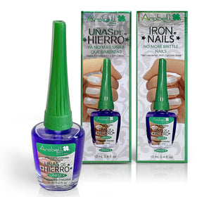 Arobell front packaging clear bottle showing professional strengthening polish