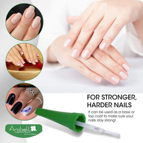 Arobell bottle in hand demonstrating compact size and travel-friendly benefit