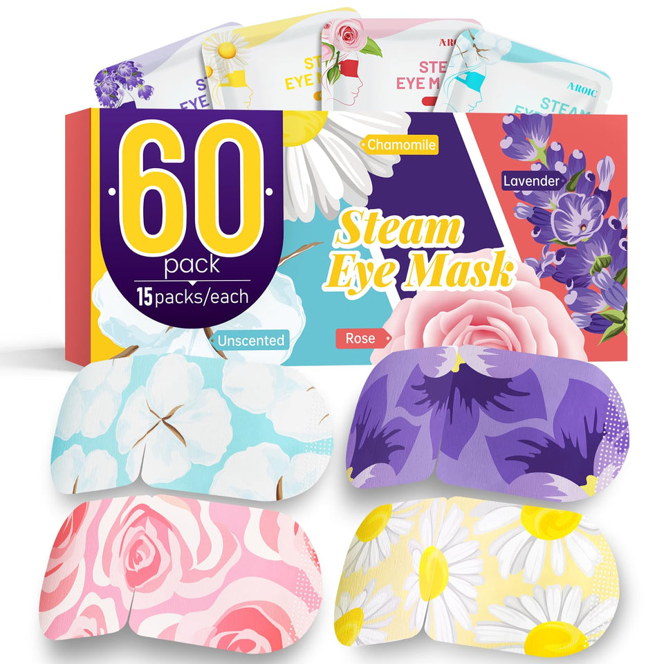 AROIC front packaging showing 60-pack and scent labels for easy selection and gifting