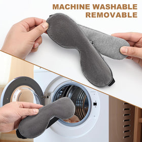 Aroma Season worn by user resting to demonstrate portable warmth and calming benefit