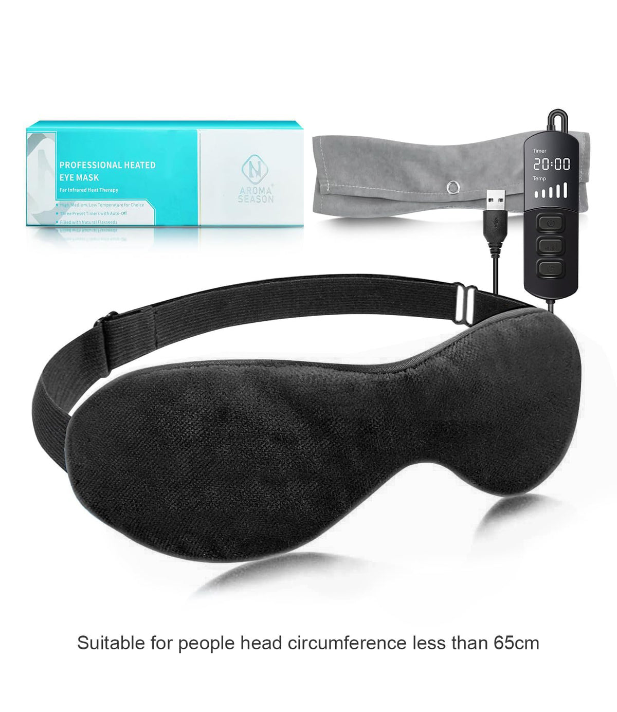 Aroma Season boxed presentation with mask and cable highlighting gift-ready packaging