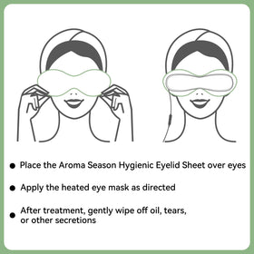 Aroma Season sheet held in hand to show scale, compact and portable for travel benefit