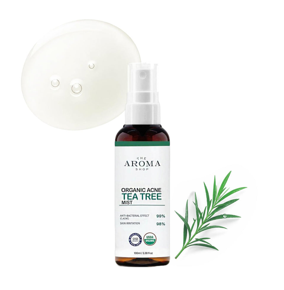 The Aroma Shop front packaging showing organic label and calming design benefit convenience