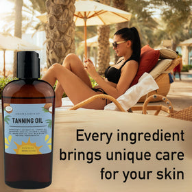 AROMASOFNAT close-up oil texture showing quick absorption and sheen