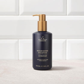 Aromatherapy Associates hair before and after shot showing smoother, shinier strands