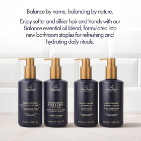 Aromatherapy Associates shampoo texture pouring to show lightweight hydrating formula