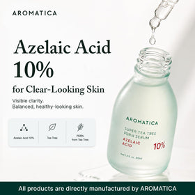 AROMATICA dropper dispensing serum texture for lightweight absorption