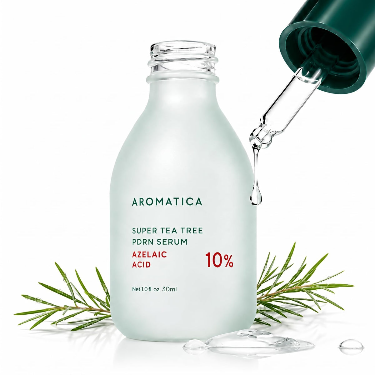 AROMATICA front packaging showing bottle and box for calm skin benefit