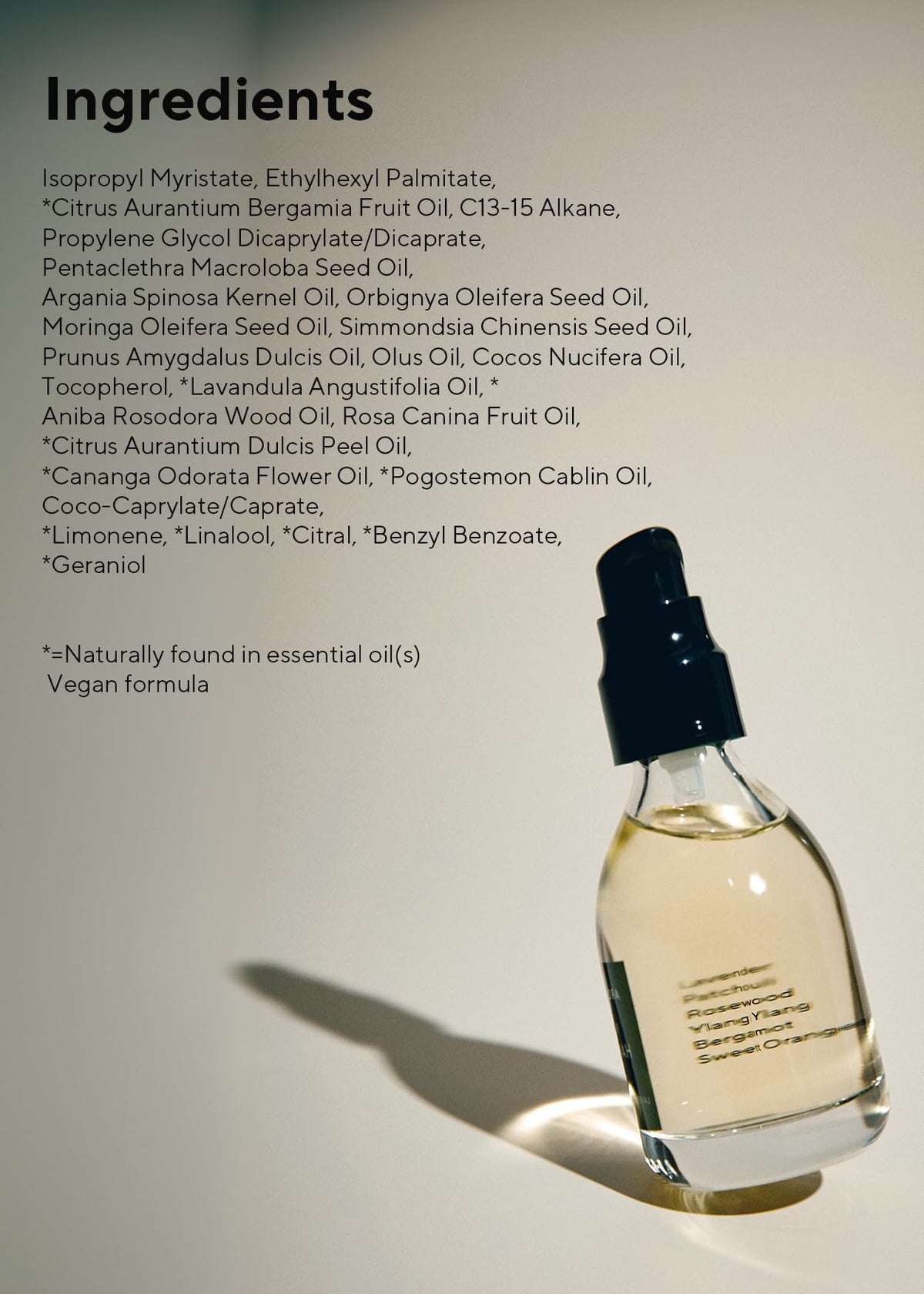 AROMATICA bottle on bathroom shelf suggesting daily ritual use