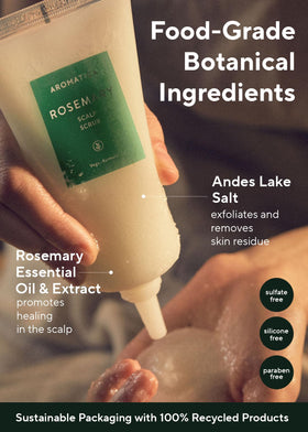 AROMATICA open jar with visible contents showing natural ingredients benefit