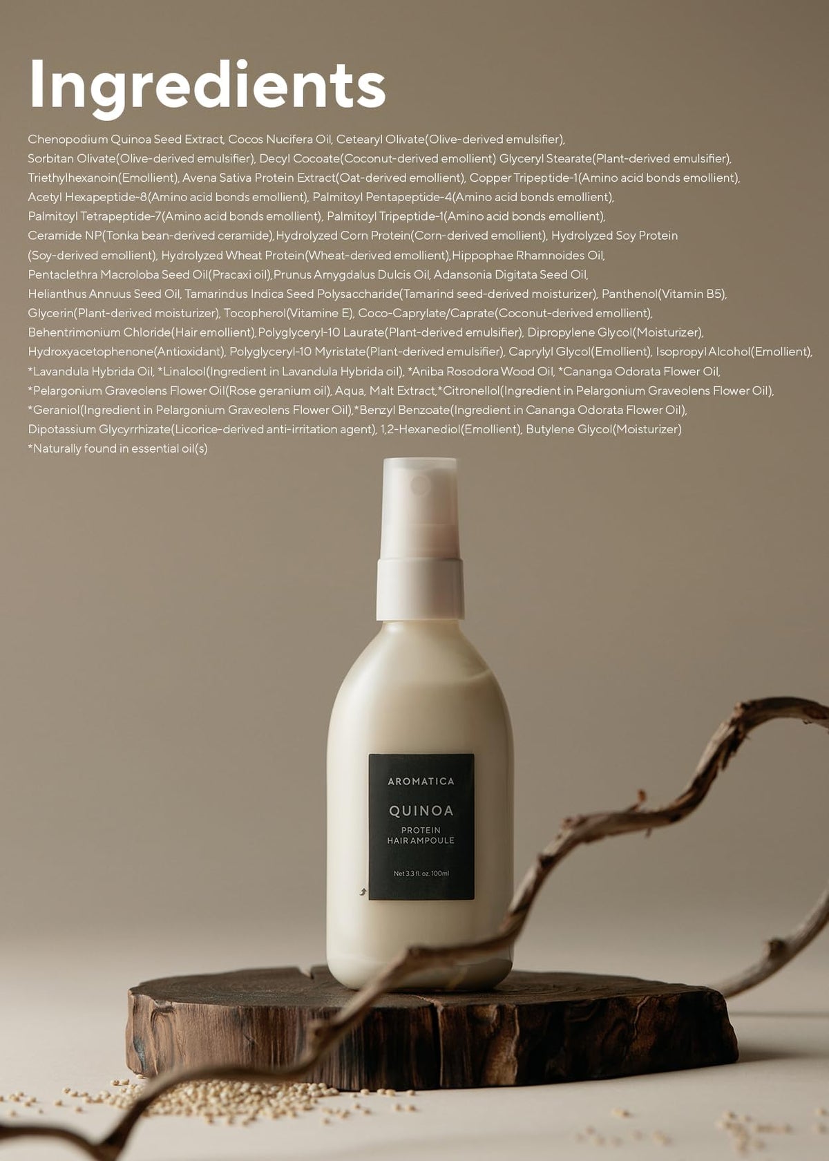 AROMATICA ampoule on bathroom shelf styled showing daily routine convenience benefit