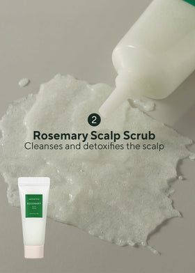 AROMATICA root enhancer spray in hand for precise scalp application